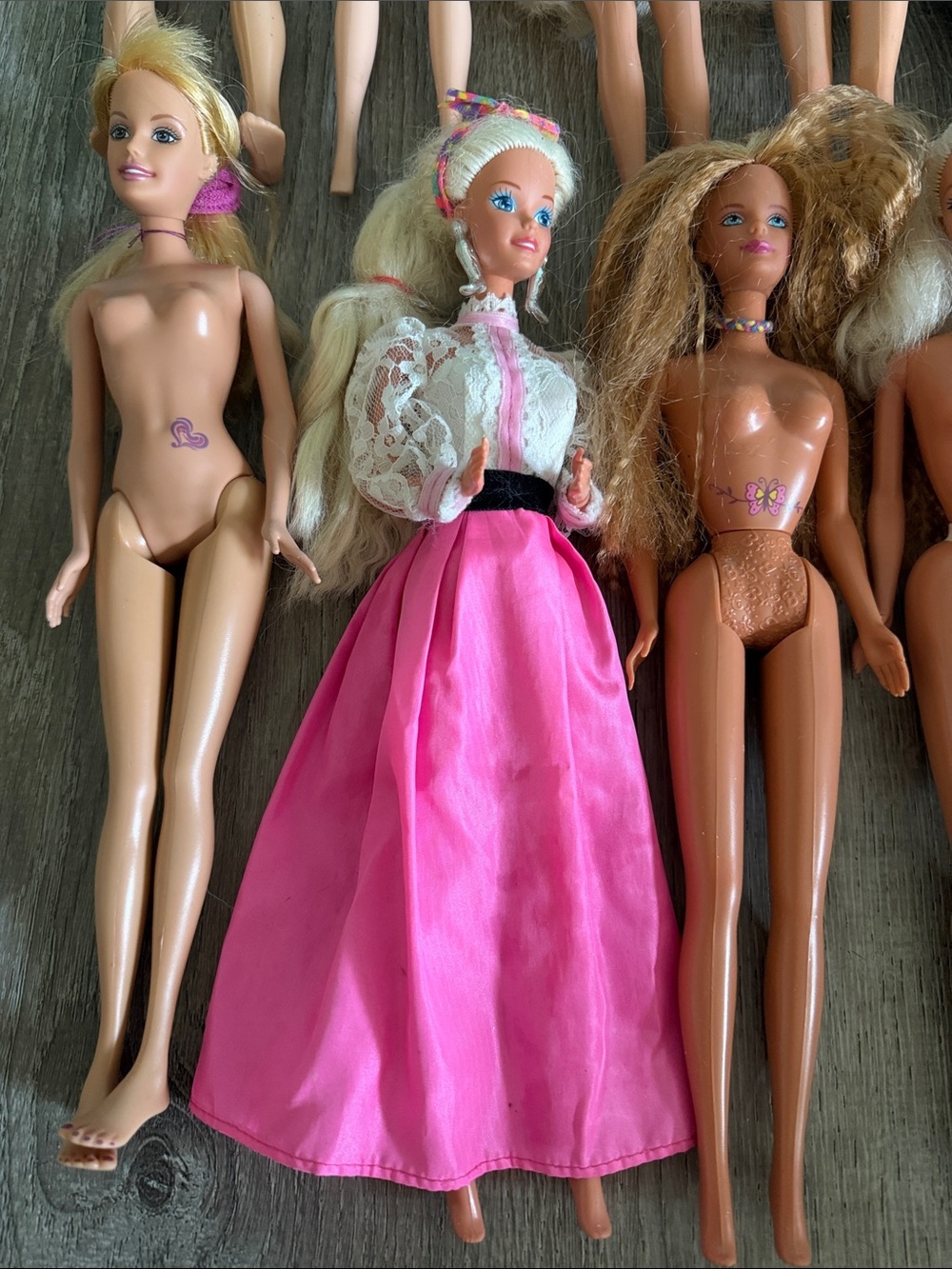 Lot of Barbie and 1 Ken Doll parts for OOAK Assorted Skin Tones & Hair Colors #2 - Picture 5 of 5